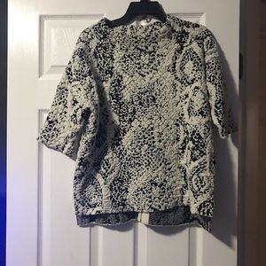 French connection black and white sweater